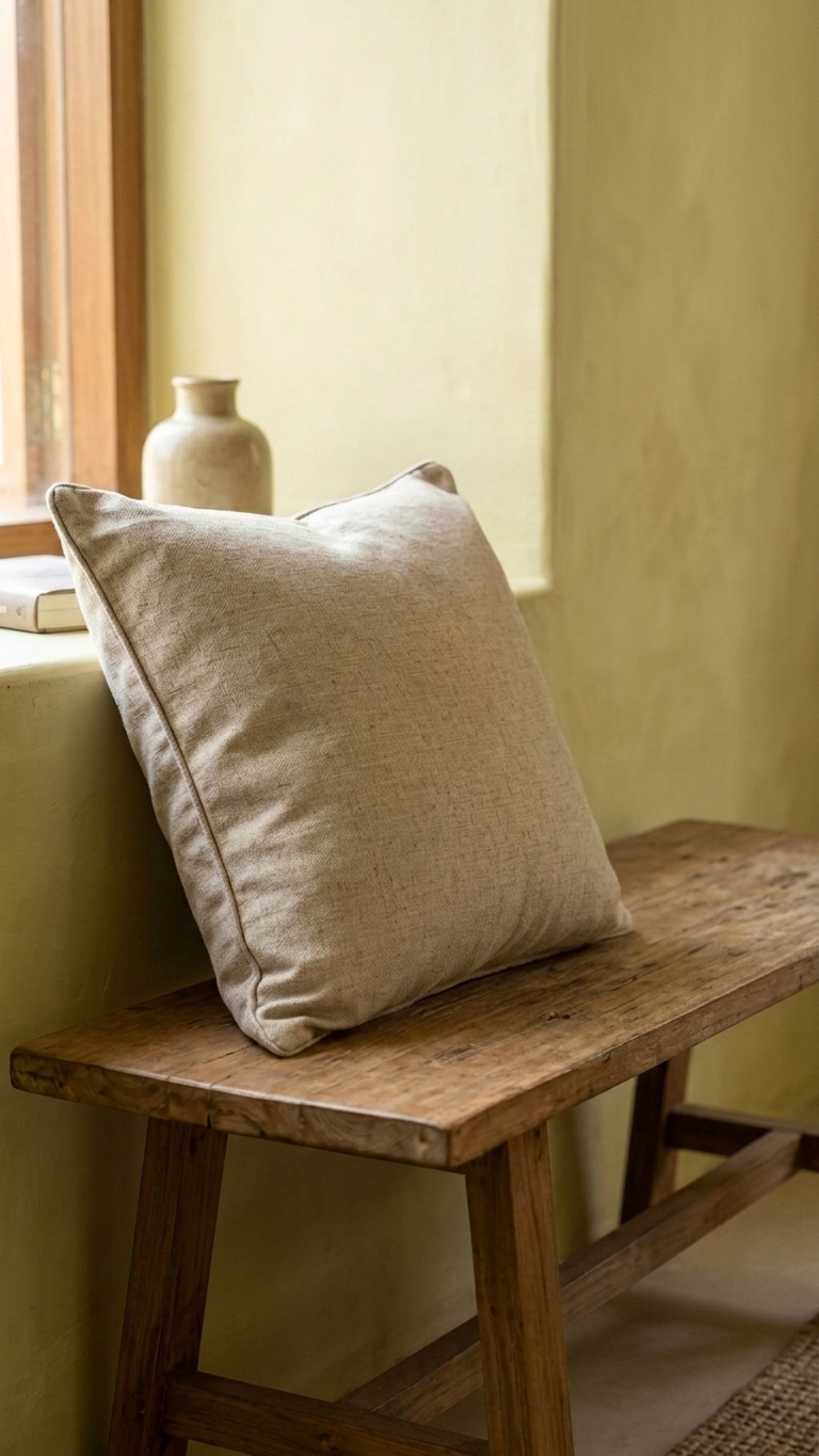 CUSHION KHAAK LINEN 50X50 CM
