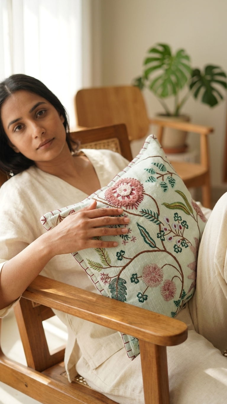 CUSHION GULBAHAAR MULTI 45X45 CM